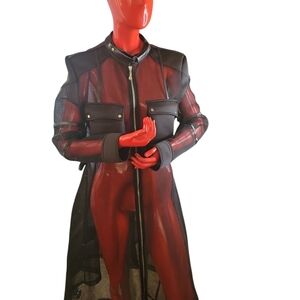 Black Sheer Long Jacket